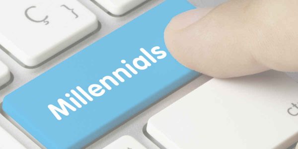 Millennials Button on Keyboard